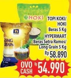 Promo Harga Topi Koki/ Hoki Beras/ Hypermart Beras Setra Ramos, Long Grain  - Hypermart