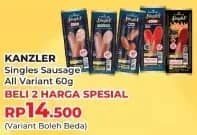 Promo Harga Kanzler Sosis Single All Variants 60 gr - Yogya