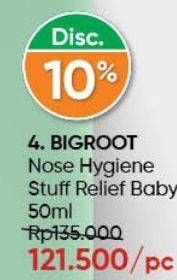 Promo Harga BIGROOT Nose Hygiene Stuff Relief Baby 50 ml - Guardian