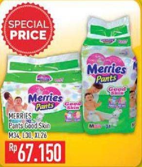 Promo Harga MERRIES Pants Good Skin M34, L30, XL26  - Hypermart