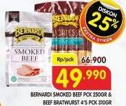 BERNARDI Smoked Beef, Beef Bratwurst