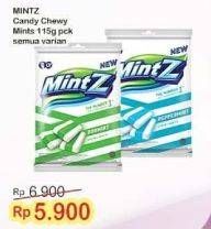 Promo Harga MINTZ Candy Chewy Mint All Variants 115 gr - Indomaret