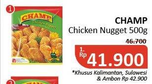 Promo Harga CHAMP Nugget 500 gr - Alfamidi