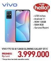 Promo Harga VIVO Y75 5G 8GB + 128GB  - Carrefour