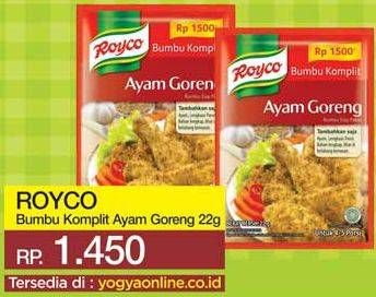 Promo Harga ROYCO Bumbu Siap Pakai Ayam Goreng 22 gr - Yogya