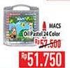 Promo Harga Macs Oil Pastel 24 pcs - Hypermart