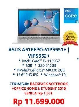 Promo Harga ASUS A516 Laptop  - Carrefour