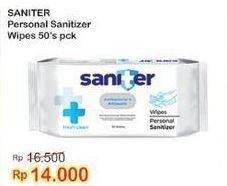 Promo Harga Saniter Wet Wipes 50 pcs - Indomaret