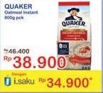 Promo Harga Quaker Oatmeal 800 gr - Indomaret