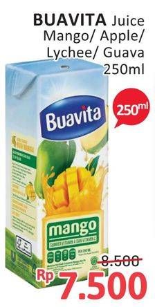 Promo Harga Buavita Fresh Juice Mango, Apple, Lychee, Guava 250 ml - Alfamidi