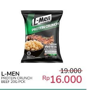 Promo Harga L-men Protein Crunch BBQ Beef 20 gr - Indomaret