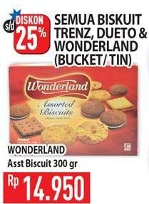 Promo Harga WONDERLAND Assorted Biscuits 300 gr - Hypermart