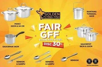 Promo Harga GOLDEN FLYING FISH Peralatan Masak  - Hari Hari