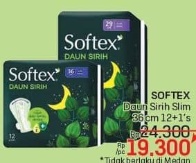 Promo Harga Softex Daun Sirih 36cm 13 pcs - LotteMart