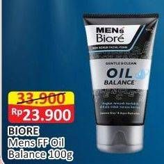 Promo Harga BIORE MENS Facial Foam Oil Balance 100 gr - Alfamart