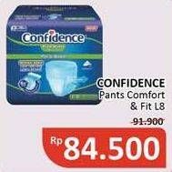 Promo Harga Confidence Adult Diapers Heavy Flow L8 8 pcs - Alfamidi
