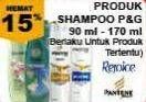 Promo Harga PRODUK Shampoo P&G 90ml - 170ml  - Giant