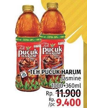 Promo Harga TEH PUCUK HARUM Minuman Teh Jasmine 1360 ml - LotteMart