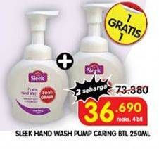 Promo Harga SLEEK Foamy Hand Wash Caring 250 ml - Superindo