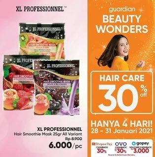 Promo Harga XL PROFESSIONNEL Hair Smoothie Mask All Variants 25 gr - Guardian