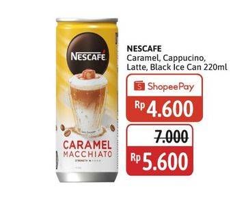Promo Harga Nescafe Ready to Drink Caramel Macchiato, Cappuccino, Latte 220 ml - Alfamidi
