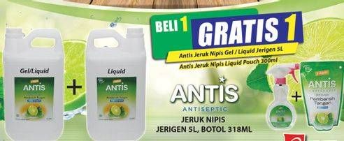 Promo Harga ANTIS Hand Sanitizer Jeruk Nipis  - Hari Hari