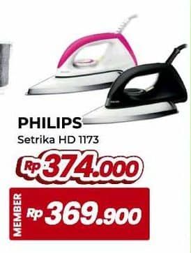 Promo Harga Philips HD 1173 | Dry Iron  - Yogya