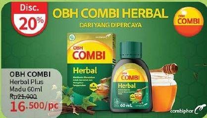 Promo Harga Obh Combi Herbal 60 ml - Guardian