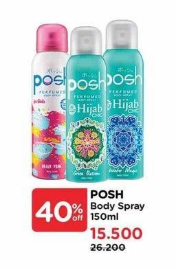 Promo Harga Posh Perfumed Body Spray 150 ml - Watsons