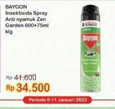 Promo Harga BAYGON Insektisida Spray Zen Garden 675 ml - Indomaret