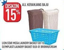 Promo Harga Lion Star/Olimplast Laundry Basket  - Hypermart