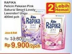 Promo Harga SO KLIN Rapika Pelicin Pakaian Lavender Splash, Sakura Strawberry 400 ml - Indomaret