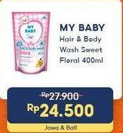 Promo Harga My Baby Hair & Body Wash Sweet Floral 400 ml - Indomaret