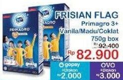 Promo Harga Frisian Flag Primagro 3+ Cokelat, Madu, Vanilla 800 gr - Indomaret