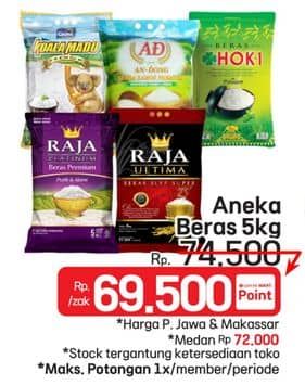 Promo Harga Aneka Beras 5 kg  - LotteMart