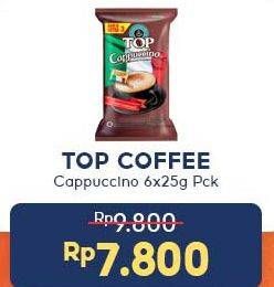 Promo Harga Top Coffee Cappuccino per 6 sachet 25 gr - Indomaret