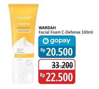 Promo Harga Wardah C Defense Energizing Creamy Wash 100 ml - Alfamidi