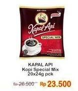 Promo Harga Kapal Api Kopi Bubuk Special Mix per 20 sachet 24 gr - Indomaret