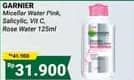 Promo Harga Garnier Micellar Water Pink, Rose, Salicylic BHA, Vitamin C 125 ml - Alfamidi