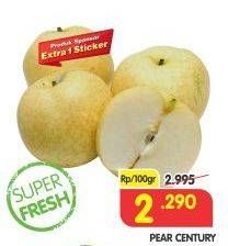 Promo Harga Pear Century per 100 gr - Superindo