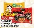 Promo Harga Samyang Hot Chicken Ramen Cheese, Extra Hot 140 gr - Alfamart
