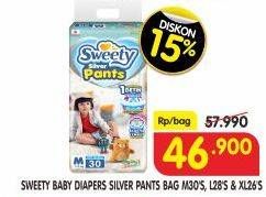 Promo Harga Sweety Silver Pants L28, M30, XL26 26 pcs - Superindo