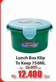 Promo Harga Lion Star Lunch Box Klip To Keep 750 ml - Hari Hari