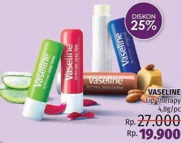 Promo Harga VASELINE Lip Therapy 4 gr - LotteMart