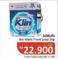 Promo Harga SO KLIN Biomatic Powder Detergent Front Load 1 kg - Alfamidi