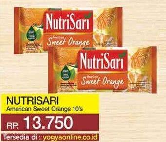 Promo Harga NUTRISARI Powder Drink American Sweet Orange per 10 sachet - Yogya