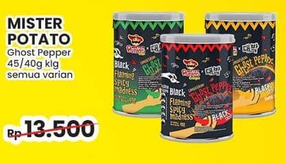 Promo Harga Mister Potato Ghost Pepper All Variants 40 gr - Indomaret