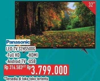 Promo Harga Panasonic TH-32HS500G | Android TV 32"  - Hypermart
