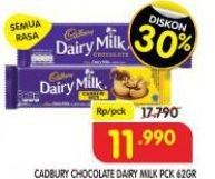 Promo Harga Cadbury Dairy Milk All Variants 62 gr - Superindo