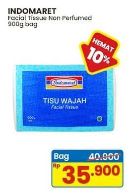 Promo Harga Indomaret Facial Tissue Non Perfumed 900 gr - Indomaret